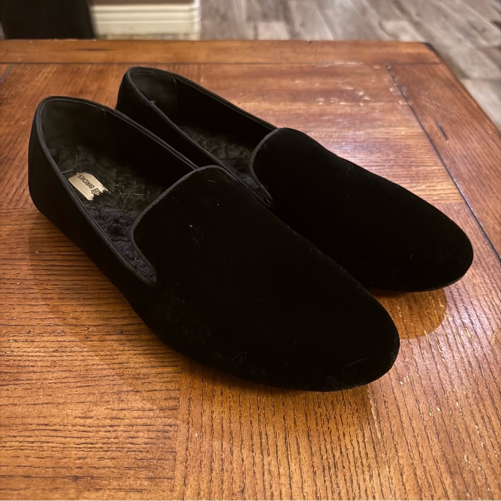 Birdies Women's Black Velvet Loafers